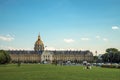 Gardens, palace and dome forming the Esplanade des Invalides in Paris.